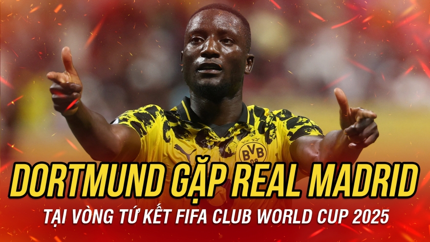 Dortmund gặp Real Madrid ở tứ kết FIFA Club World Cup 2025